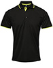 Contrast Coolchecker polo BlackLime