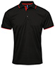 Contrast Coolchecker® polo BlackRed