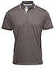 Contrast Coolchecker® polo Dark GreySilver