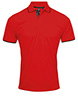 Contrast Coolchecker® polo RedBlack