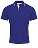 Contrast Coolchecker® polo RoyalWhite