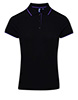 Womens contrast Coolchecker® polo BlackPurple