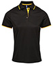 Womens contrast Coolchecker® polo BlackSunflower