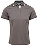 Womens contrast Coolchecker® polo Dark GreySilver