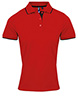 Womens contrast Coolchecker® polo RedBlack