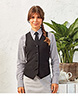 Womens lined polyester waistcoat Black