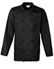 Veste de chef cuisinier à manches longues Noir3