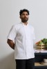  Veste de cuisine &agrave; manches courtes avec fermeture &agrave; boutons-pression2