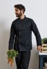Veste de cuisine &agrave; manches longues avec fermeture &agrave; boutons-pression2