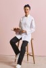  Veste de cuisine &agrave; manches longues pour femme2
