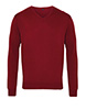 V-neck knitted sweater Burgundy