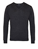 V-neck knitted sweater Charcoal