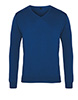 V-neck knitted sweater Royal