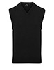 Sleeveless knitted sweater Black