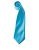 Colours satin tie Turquoise