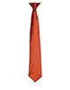 Colours satin clip tie Chestnut