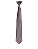 Colours satin clip tie Dark Grey
