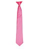 Colours satin clip tie Fuchsia