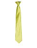 Colours satin clip tie Lime