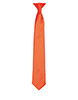 Colours satin clip tie Orange
