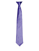Colours satin clip tie Purple