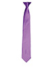 Colours satin clip tie Rich Violet