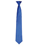 Colours satin clip tie Royal