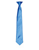 Colours satin clip tie Sapphire