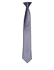 Colours satin clip tie Steel