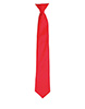 Colours satin clip tie Strawberry Red