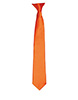 Colours satin clip tie Terracotta