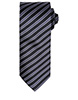 Cravate à double rayure BlackDark Grey