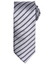 Double stripe tie SilverDark Grey