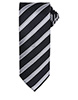 Cravate à rayures gaufrées BlackDark Grey