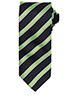 Waffle stripe tie BlackLime