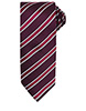 Waffle stripe tie BurgundyAubergine