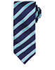 Waffle stripe tie NavyTurquoise