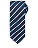 Sports stripe tie NavyTurquoise