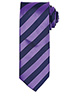 Club stripe tie PurpleNavy