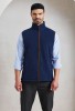 Artisan fleece gilet Navy/Brown