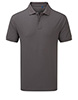 Unisex short sleeve polo shirt powered by HeiQ Viroblock Dark Grey