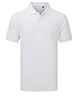 Unisex short sleeve polo shirt powered by HeiQ Viroblock White