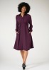 Virgo Shirt Dress Burgundy
