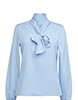 Andria Pussy Bow Blouse Sky blue