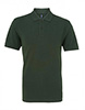 Asquith & Fox Men's Cotton Polo Shirt, Bottle Green
