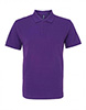 Asquith & Fox Men's Cotton Polo Shirt, Purple