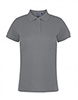 Asquith & Fox Women's Cotton Polo Shirt, Heather Grey