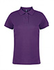 Asquith & Fox Women's Cotton Polo Shirt, Purple