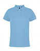 Asquith & Fox Women's Cotton Polo Shirt, Pale Blue