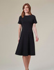 Robe en jersey extensible Belinda Noir4